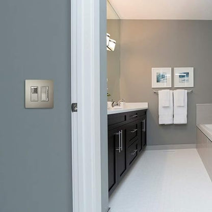 Legrand Radiant Digital Light Switch Countdown Timer, Decorator Rocker Wall Switch, 4-Button, RT2NICCV4 (Pack of 2)