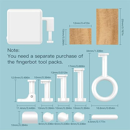 MoesGo 2nd Generation Smart Bluetooth Fingerbot Plus, Wireless Smart Light Switch Button Pusher Bot, Remote Control Smart Life Tuya App, Add Fingerbot Hub Make it Compatible Alexa and Google Home