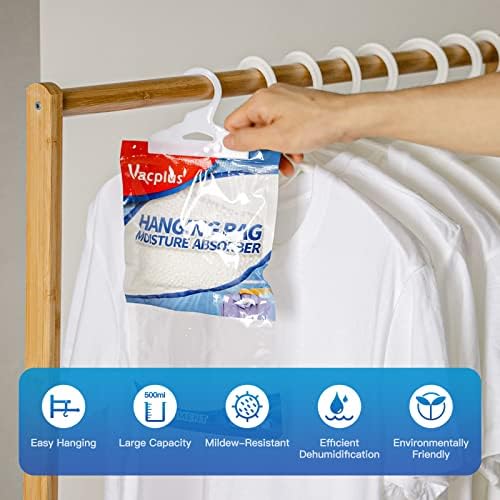 Vacplus Moisture Absorber, 15Pack Hanging, Strong Absorption, Unscented