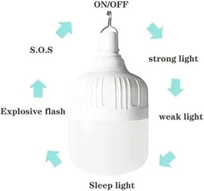 Dioche Light Bulb, 80W 80mm LED Led Light Bulb Smart Light Bulbs with Rechargeable Design for Home Decoration and Bright Lighting