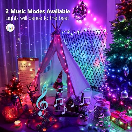 Brizled Color Changing Fairy Lights with Remote, 200 LED for Halloween Xmas