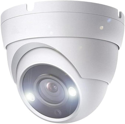 4K 8MP Analog Dome TVI CVI AHD 4 in 1 BNC Security Camera, Full Color Night Vision with 65ft IR Distance, 2.8mm 105° Wide Viewing Angle, Outdoor, Full Metal Housing, ONLY Compatible with 8MP DVR