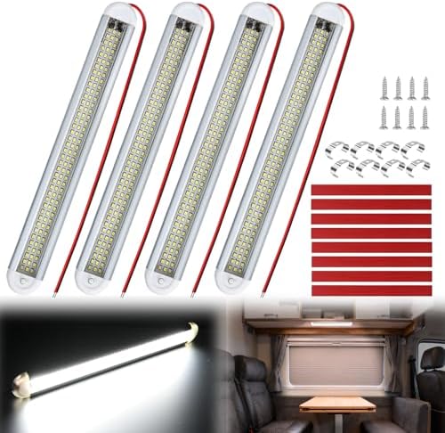 Nilight LED Interior Light Bar 4PCS 12 Inch Strip Lights