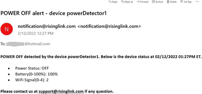 WiFi Power Outage Alarm Detector, Power Failure & Restoration Alerts with SMS Text, Email & Audible Alarm