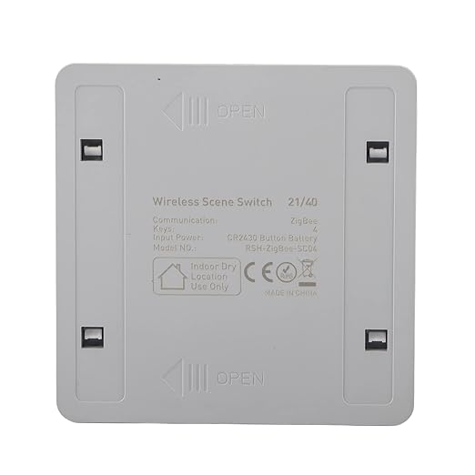 Keenso Smart Wireless 4 Panel Scene Switch for Home Automation BedroomKitchenBathroom