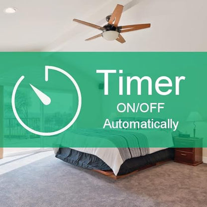 TASMOTA Smart Ceiling Fan Control by Martin Jerry | 4-Level Speed Control, Voice Control by Alexa, Google Home, Needs Neutral Wires, 2.4G WiFi Only