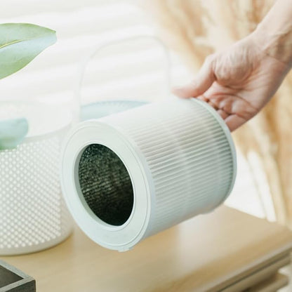 Hazel & House Compatible HEPA Air Purifier Replacement Filter Long-Life Mechanical HEPA Filter for Home, Bedroom & Office, Easy Install Filter for HH-Air-Purifier