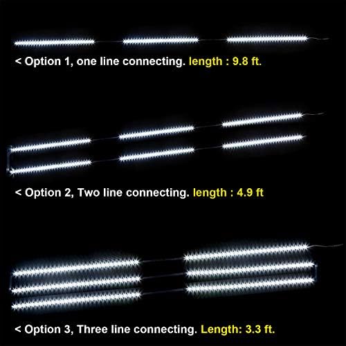 WOBANE 9.8ft Under Counter Light, Dimmable LED Cabinet Lighting with Remote