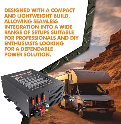 PowerMax PM4-75A 75A Deck Mount RV Converter Charger Lithium