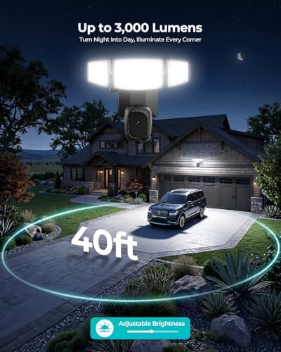 iMaihom LM Security Outdoor Cam with Motion-Activated, Color Night Vision, 2-Way Audio, Siren, 24/7 Recording, IP65, 5G/2.4G WiFi, Black
