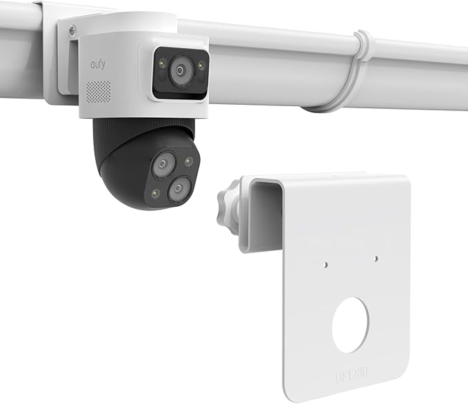 Gutter Mount for eufy 4K NVR S4 Max and eufyCam S4, No Drill Aluminum Mounting Bracket, 1 Pack