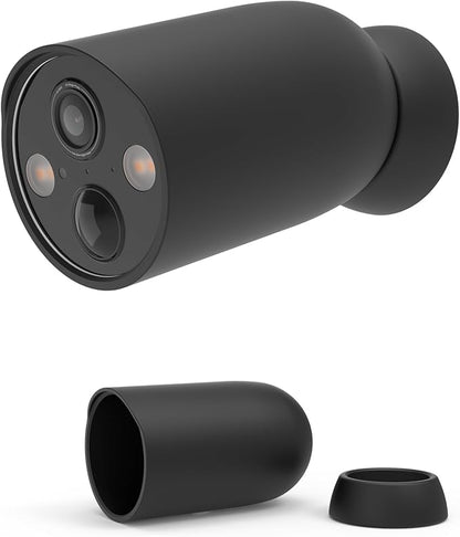 Protective Silicone Skin Cover for TP-Link Tapo MagCam 2024 PCMag(Tapo C425) and Tapo SolarCam 2K Security Cameras (2pack,Black)