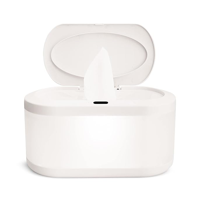 Munchkin Touch Free Baby Wipe Warmer with Nightlight & Motion Sensor, White (Pack of 4)