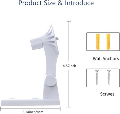 Wall Mount Compatible with eufy Security 4K Indoor Cam S350 eufy Security E21/E20, 2 Pack Adjustable Bracket Mount Ceiling Mount 180 Degree Rotation Baby Monitor Mount Easy to Install, White
