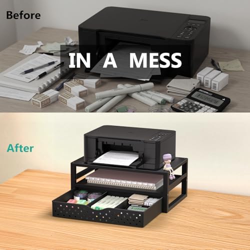 WALI Monitor Stand Riser with Drawer