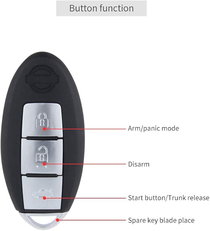 EASYGUARD EC002-NI-NS FSK Technology Rolling Code smart Key pke car Security Alarm System with Passive keyless Entry auto Start Stop keyless go & Touch Password Entry Backup