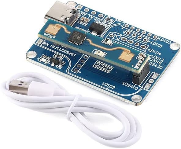 HLK-LD2410B Human Presence Radar Module Bluetooth Test Kit 24GHz LD2410 Smart Human Detection Sensor Module Board with Bluetooth Test Kit