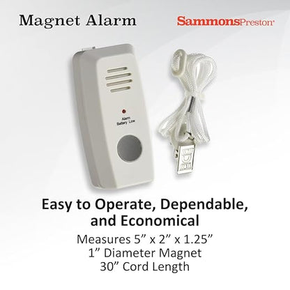 Sammons Preston Magnet Alarm, Fall Management System for Elderly Residents, Aid for Monitoring Patients in Bed or In Wheelchairs, Alarm System for Assisted Living Residents and Elderly Care