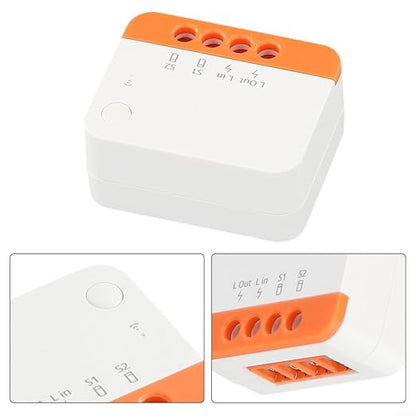 for SONOFF ZBMINI-L2 for ZIGBEE 3.0 Smart Switch Two-Way Relay Module No Neutral Wire Required Voice Control Timer Scene for DIY Home Automation 100-240V(1PCS)