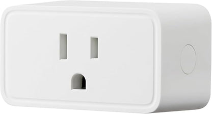 Amazon Basics Smart Plug with Timer Function, Voice Control, WiFi 2.4 GHz, APP Control, Schedule, Works with Alexa Only, No Hub Required, White