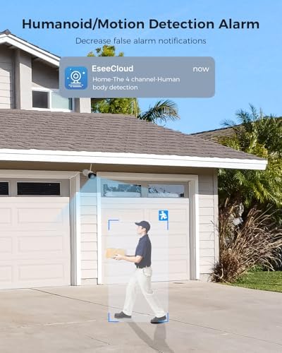 Hiseeu Wireless Security Camera System Outdoor, 3MP WiFi Camera for Home