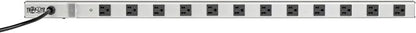 Tripp Lite 12 Outlet Power Strip with Surge Protection, 15ft. Cord, Metal, 36 in. length, Life Limited Manufacturer's Warranty (SS3612),Gray