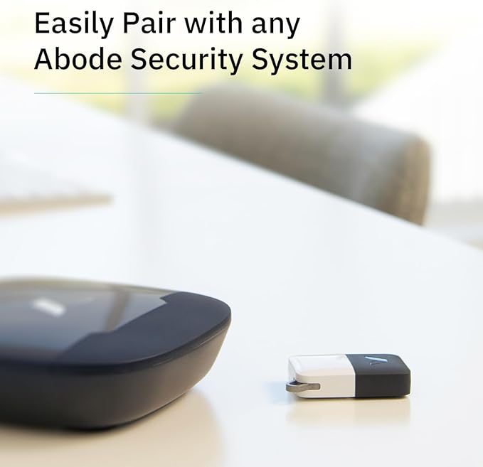 Abode Key Fob | Arm & Disarm Your abode System On The Go with The Touch of a Button - Works with All Abode Security Systems