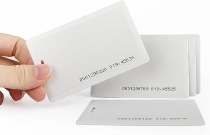 8Pcs RFID Proximity Smart ID Card for Access Control System & Time Attandance EM4100 TK4100 Card-Read only with Slot Hole