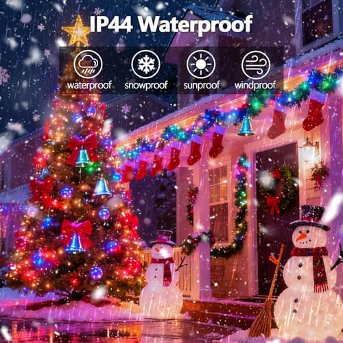 Voice Control 88 Ft 240 LED Smart String Lights with Remote, Multicolor
