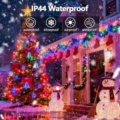 Voice Control 88 Ft 240 LED Smart String Lights with Remote, Multicolor