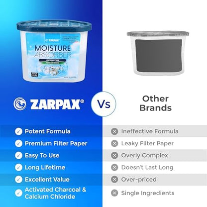 ZARPAX Moisture Absorber Fresh Cotton 10.5 oz - Set of 4