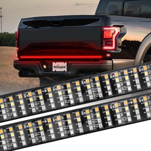 Nilight Truck Tailgate Light Strip 60" Quad Row 648 LED Strip