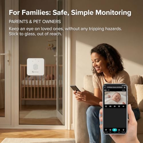 Wireless Window Camera for Indoor: No Wires No Power Outlet