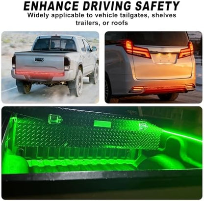 Mupera 60 Inch RGB Truck Bed Lights Strip Kit for Pickup Truck SUV RV