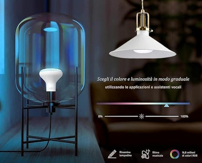 Zigbee BR30 Smart Bulb Compatible with Alexa & Google Home SmartThings, App & Voice Control&Remote Control & Dimmable RGBCW 12W