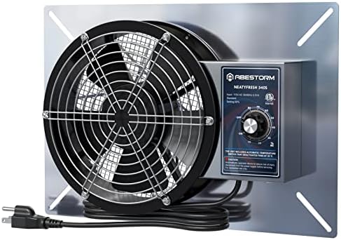 Abestorm 540 CFM Crawlspaces Ventilation Fan with Humidistat 8.7 Inch