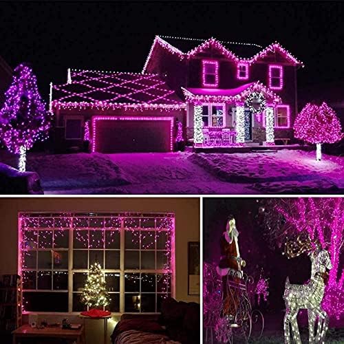 Purple Halloween Lights String Outdoor Plug In 78 FT 240 LED