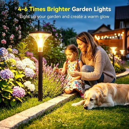 29" Tall Solar Pathway Lights Outdoor Waterproof, 200LM Ultra Bright