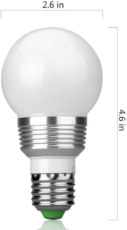 Superdream E27 3W RGB LED Light Bulb 16 Colors Changing Dimmable Multi Color LED Light with IR Remote Control for Home Decoration Bar Party KTV Mood Lighting (2 Pack)