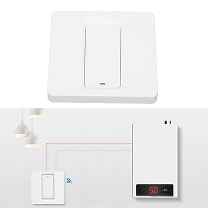 Smart Touch Wall Switch with Voice Control and Timer for Water Heater Boiler Home Automation