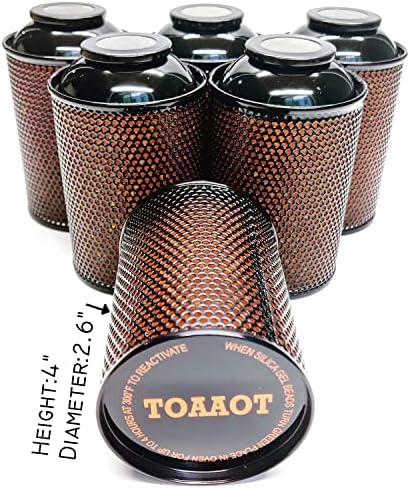 Gun Safe Dehumidifier, Moisture Absorbers, TOAAOT 200g Silica Gel Canister for Gun Case, Tool Box (6 Units)
