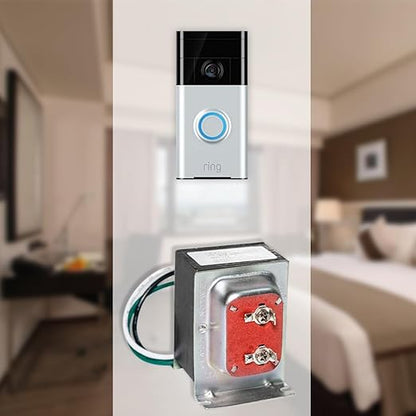 VIIVRIA 24V 40VA Doorbell Transformer - Heavy-Duty Copper Core for Ring Pro/2 & Nest Hello, Easy Install Hardwired Power Supply, Thermostat/Chime Compatible