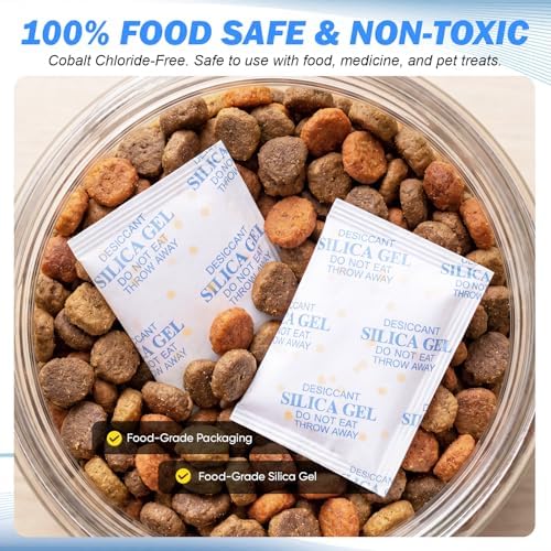 20g (16 Pack) Color Changing Silica Gel Packets, Desiccant Packs