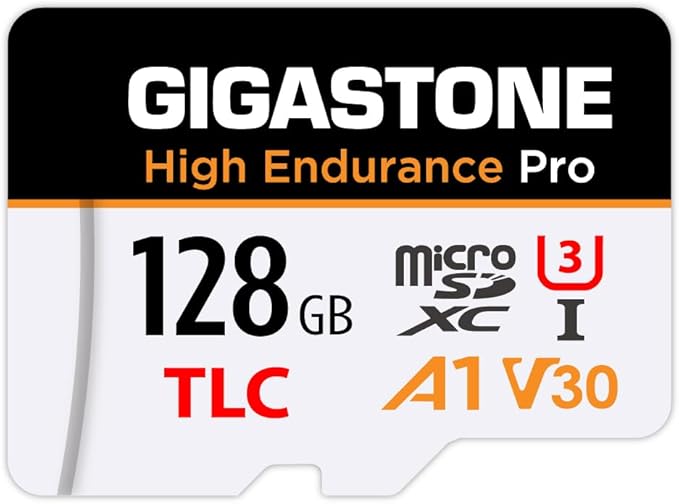 【5 Yrs Free Data Recovery】【Dash Cam】 GIGASTONE 128GB Micro SD Card, TLC High Endurance Pro, Speed Up to 100MB/s, Compatible with REDTIGER Rove VIOFO VANTRUE PRUVEEO ARIFAYZ, MicroSDXC UHS-I A1 V30 U3