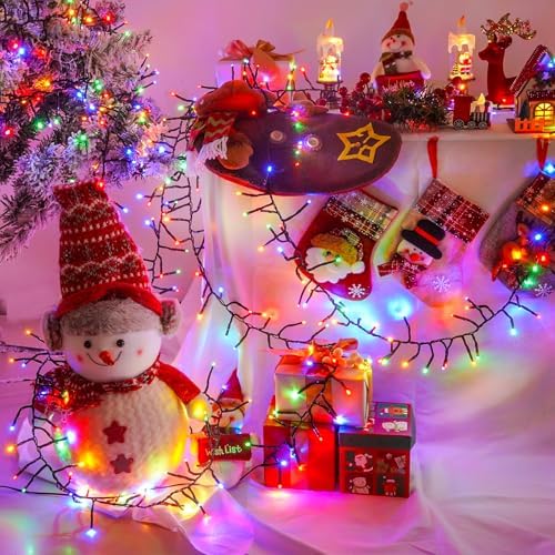 BHCLIGHT 50FT 1000LED Cluster Christmas Lights with Remote, Multicolor
