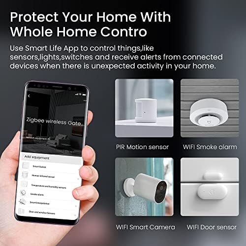 ZigBee Hub WiFi & Bluetooth Dual Mode Gateway, Only for Tuya Product Smart Home Bridge Wireless Remote Controller,Intelligent Bridge Wireless Smart Gateway Voice Control via Alexa and Google Home