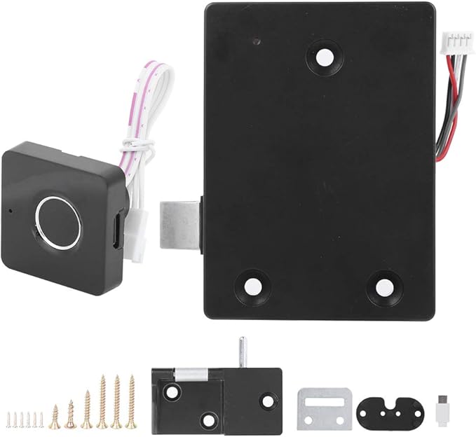 Biometric Fingerprint Smart Lock Security USB Rechargeable Cabinet Drawer Door