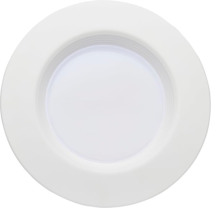 Satco LED Retrofit Downlight with Stepped Baffle, CCT Selectable 2700K/3000K/3500K/4000K/5000K, 5-6 Inch Round, White