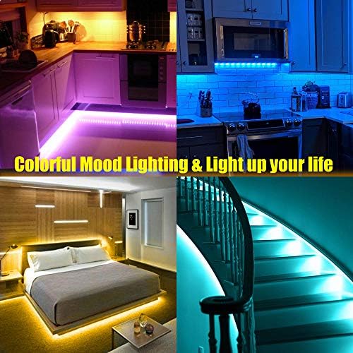maylit 8 PCS 3.3FT Smart RGB Under Cabinet Lights Kit