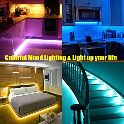 maylit 8 PCS 3.3FT Smart RGB Under Cabinet Lights Kit